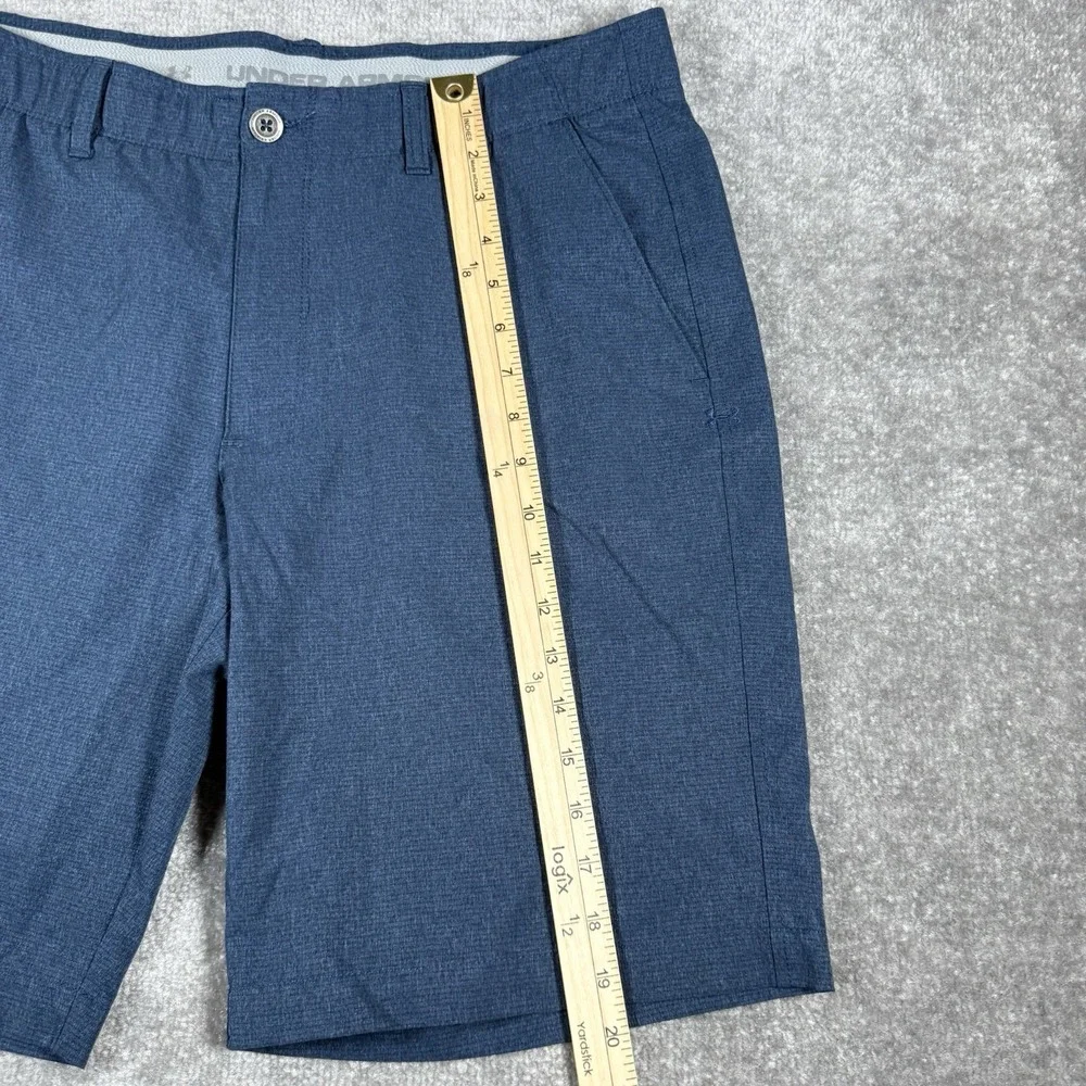 Under Armour Shorts Men's 36 Blue Match Play Vented Loose Heatgear Golf